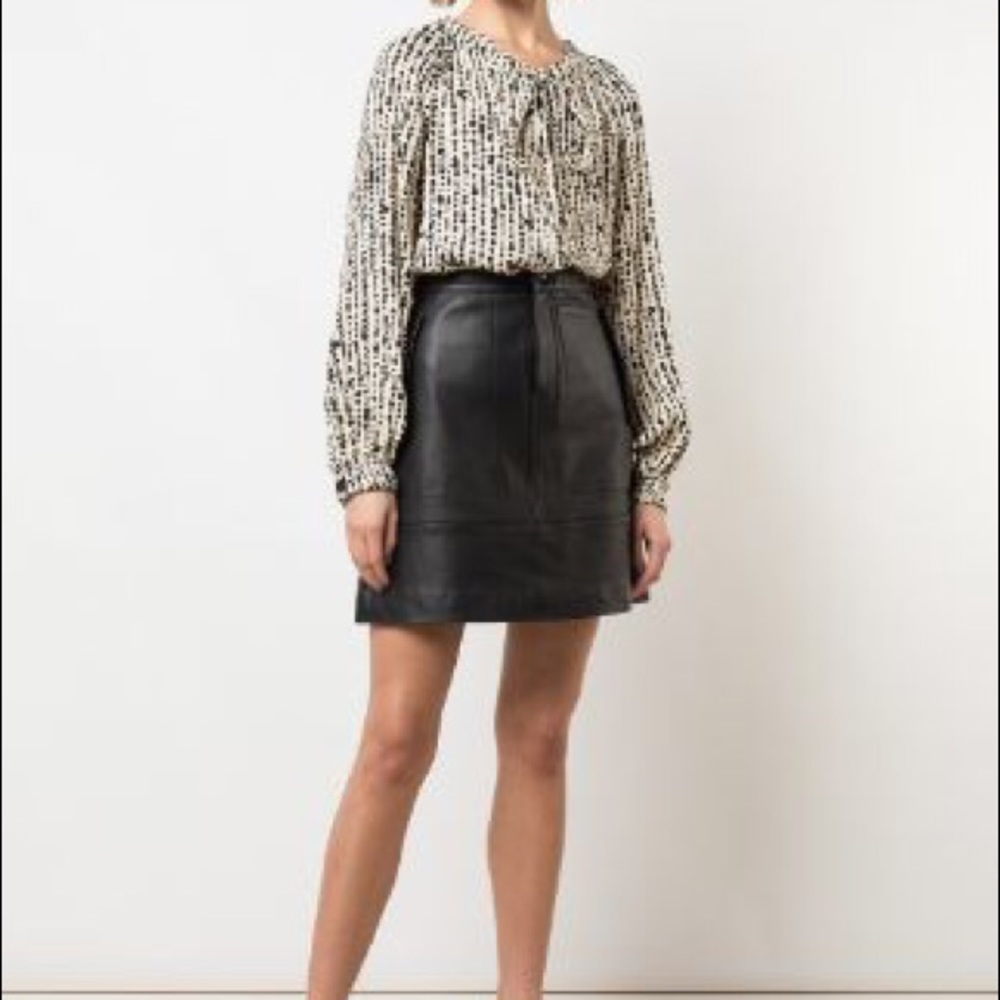 Vintage Real Leather Skirt